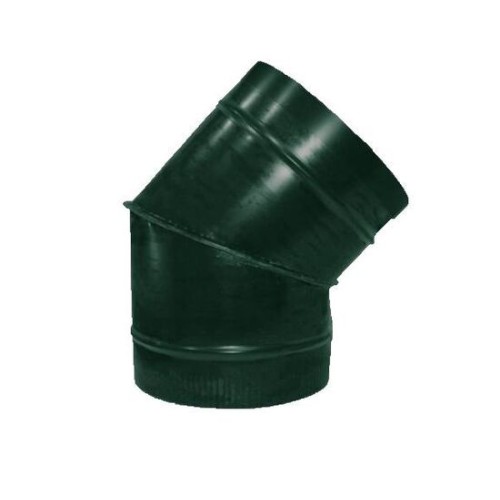 Полуотвод ф500 45° зеленый из оцинкованной стали
