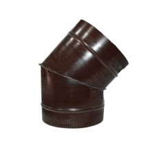 Полуотвод ф500 45° коричневый из оцинкованной стали
