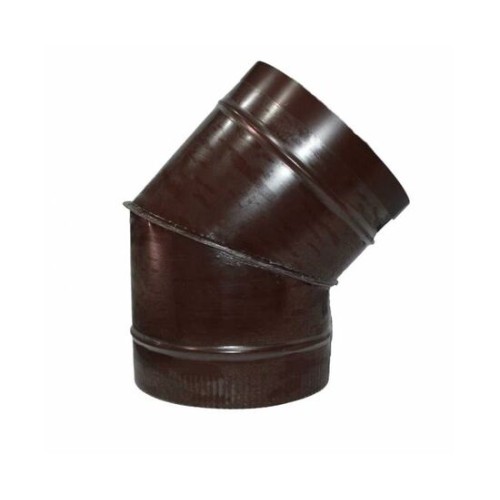 Полуотвод ф500 45° коричневый из оцинкованной стали
