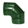 Отвод ф500 90° зеленый из оцинкованной стали
