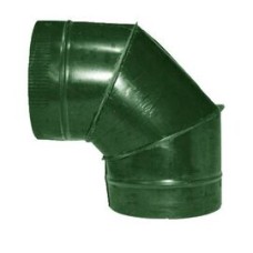 Отвод ф500 90° зеленый из оцинкованной стали
