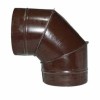 Отвод ф500 90° коричневый из оцинкованной стали

