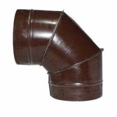 Отвод ф500 90° коричневый из оцинкованной стали
