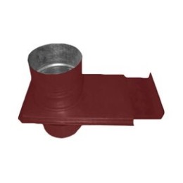 Шибер ф160 красный из оцинкованной стали
