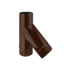 Тройник косой 45° ф315 коричневый из оцинкованной стали
