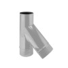 Тройник косой 45° ф400 белый из оцинкованной стали
