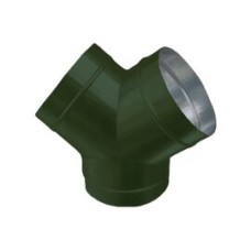 Тройник-штаны Y ф150 зеленый из оцинкованной стали
