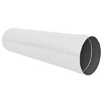 Воздуховод (труба) ф160 0,5 м белый из оцинкованной стали