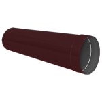 Воздуховод (труба) ф450 1 м красный из оцинкованной стали