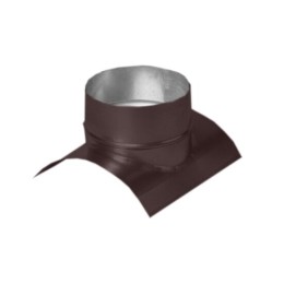 Врезка воротниковая круглая ф500/500 коричневый из оцинкованной стали
