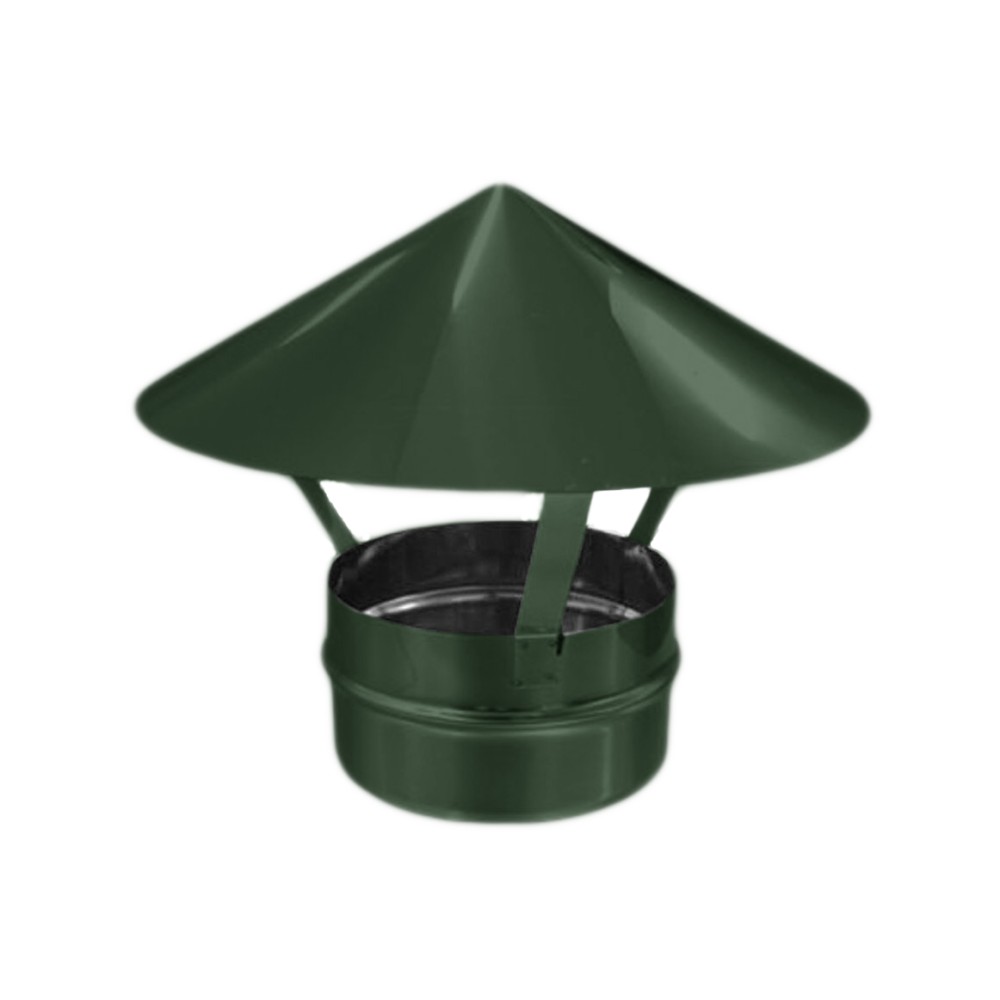 Зонт ф115 зеленый из оцинкованной стали
