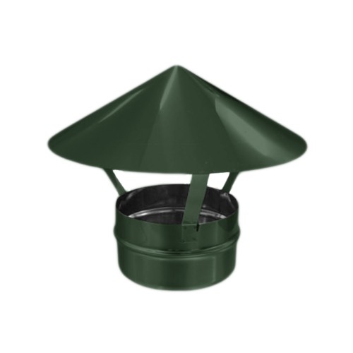 Зонт ф100 зеленый из оцинкованной стали