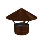 Зонт ф115 коричневый из оцинкованной стали
