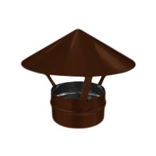 Зонт ф100 коричневый из оцинкованной стали
