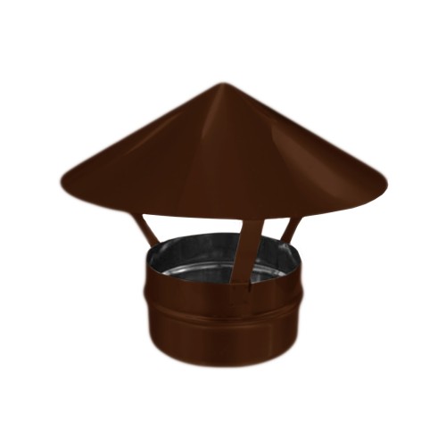 Зонт ф100 коричневый из оцинкованной стали
