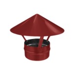 Зонт ф115 красный из оцинкованной стали
