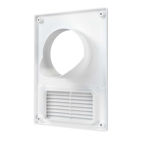 Решетка вентиляционная РУФ фланец D125/60х120 разъемная 185х254 пластик ERA