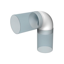 Колено ККП D125 90° пластик ERA