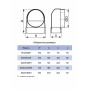 Переходник СКФП D100 90° 60х120 пластик ERA