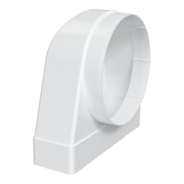 Переходник СККП D150 90° 90х220 пластик ERA