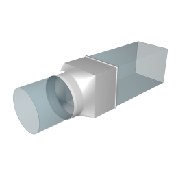 Переходник СПКП D125 126х126 пластик ERA