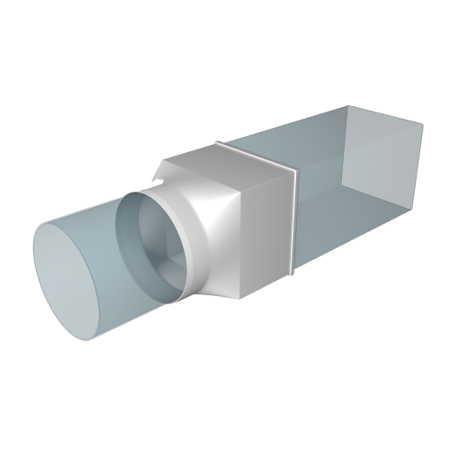 Переходник СПКП D125 126х126 пластик ERA