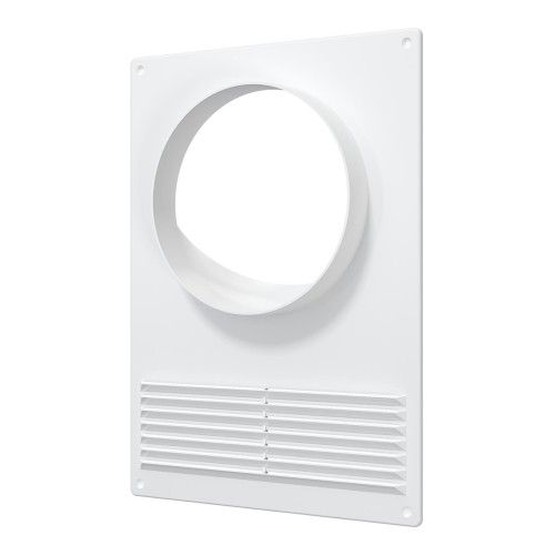 Пл. торцевая ПТПР фланец D125 решетка 180х250 пластик ERA