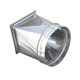 Переход 200х200/125 из оцинкованной стали