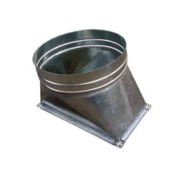 Переход 300х300/400 из оцинкованной стали