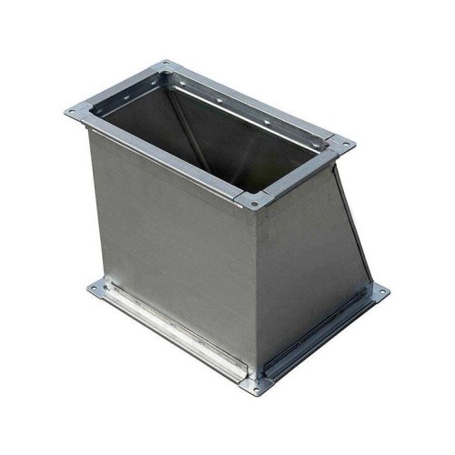 Переход 500x300/500х200 из оцинкованной стали на шинорейке