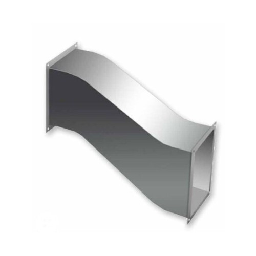 Утка прямоугольная 150x100 из оцинкованной стали 0,7 мм