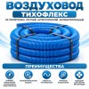 Воздуховод ТИХОНЯ СПВ ПЭ-110/98Т из полиэтилена, круглый, антистатический, антибактериальный, D75/63, с термоизоляцией по внешнему D146мм, L-30м