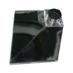 ЗВНП 600х1000х400h d200 пристенный зонт вытяжной из нержавеющей стали