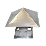 Зонт прямоугольный 300x300 S- 0.7 на шине из оцинкованной стали