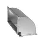 Прямоугольный отвод 90 200x600 S- 0.7 вертикальный на шине из оцинкованной стали