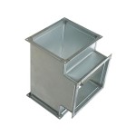 Прямоугольный тройник 400x300 S- 0.7 на шине из оцинкованной стали