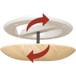 10DW Pine MS деревянный универсальный анемостат с распорными лапками