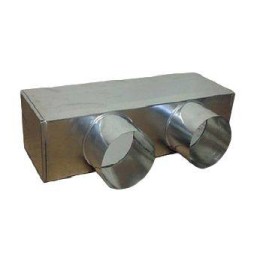 КСД 800х300х300h верхняя врезка камера статистического давления (адаптер) под вентиляционную решетку