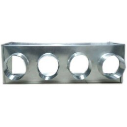 КСД 700х200x200-ф125 верхняя врезка (адаптер) камера статистического давления (адаптер) под вентиляционную решетку