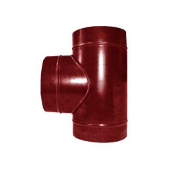 Тройник  450/450 красный из оцинкованной стали