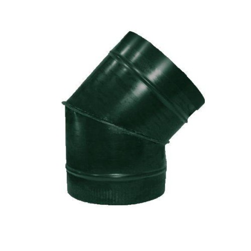 Полуотвод ф400 45° зеленый из оцинкованной стали