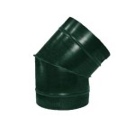 Полуотвод ф160 45° зеленый из оцинкованной стали