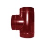 Тройник 120/120 красный из оцинкованной стали