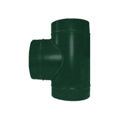 Тройник 450/450 зеленый из оцинкованной стали