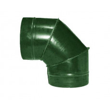 Отвод ф450 90° зеленый из оцинкованной стали