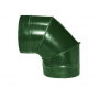 Отвод ф400 90° зеленый из оцинкованной стали