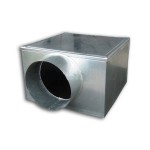 КСД 450х450 боковая врезка d160 камера статистического давления (адаптер) под вентиляционную решетку