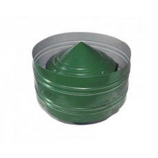 Дефлектор ф400 из оцинкованной стали зеленый