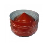 Дефлектор ф355 из оцинкованной стали красный