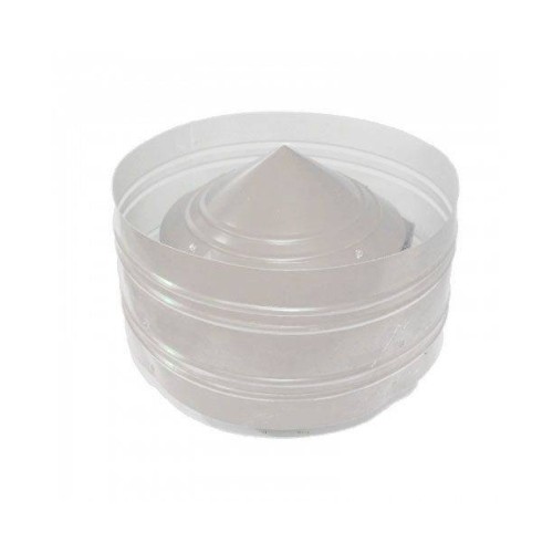 Дефлектор ф110 из оцинкованной стали белый